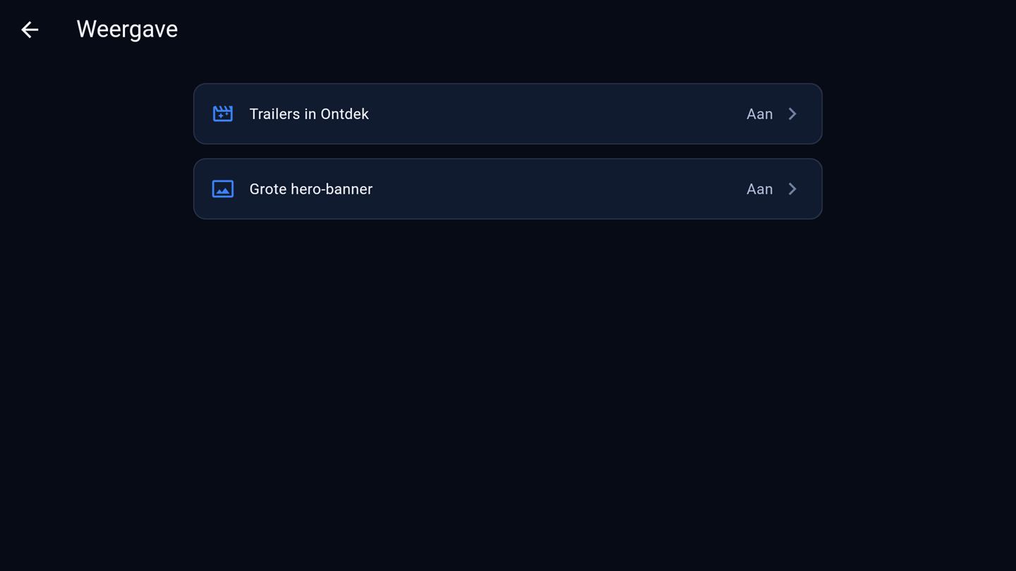 Display settings in Livaro