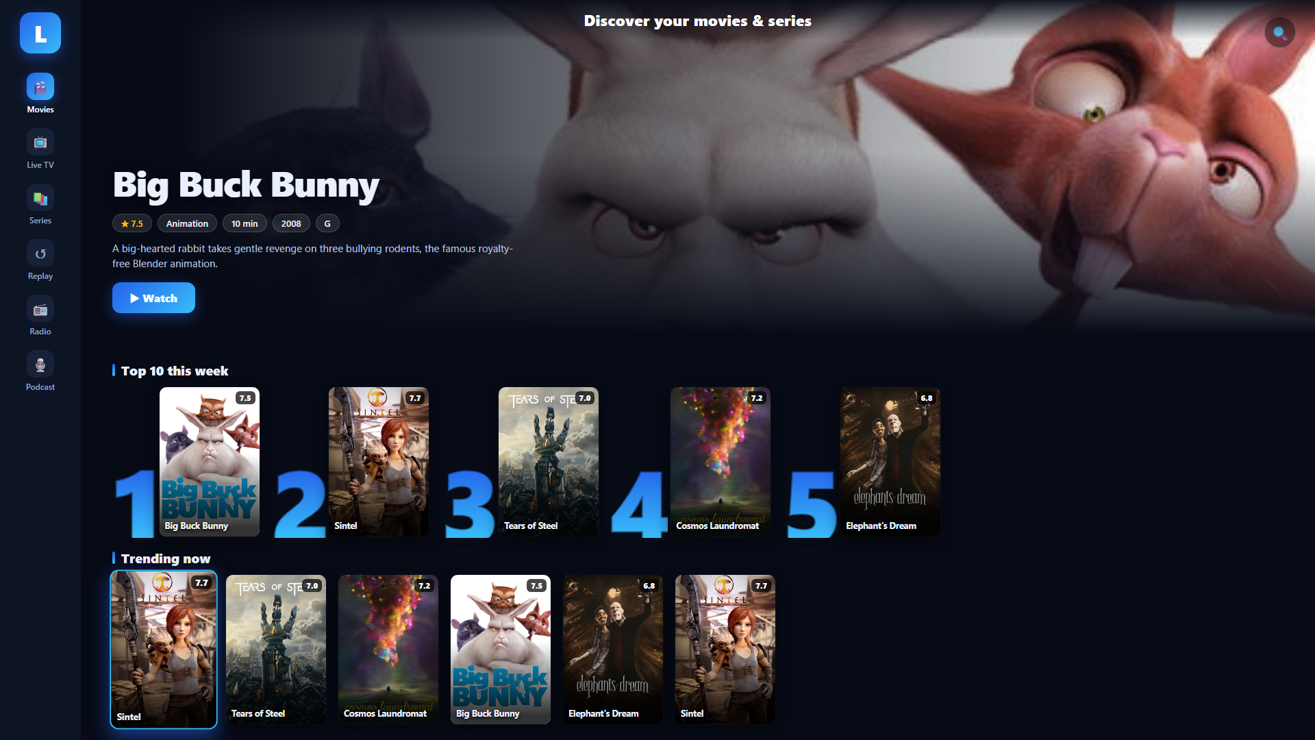 Livaro on Android TV